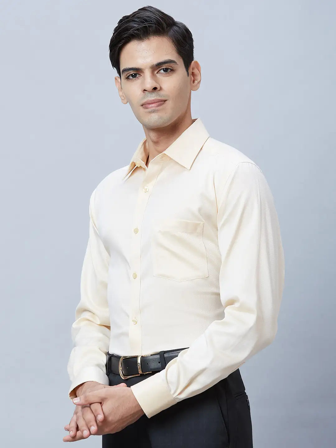 Men Regular Fit Black Shirt