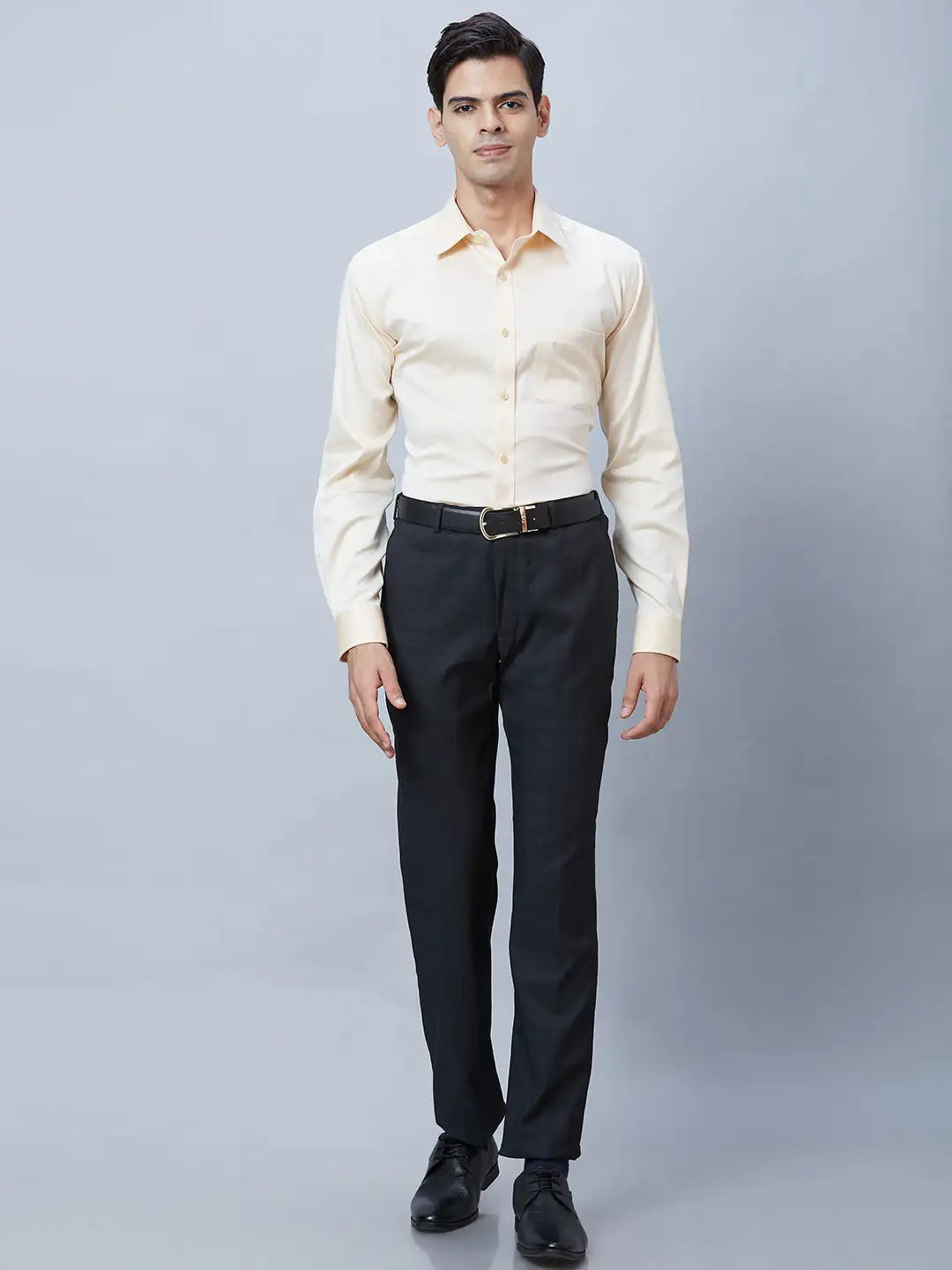Men Regular Fit Black Shirt