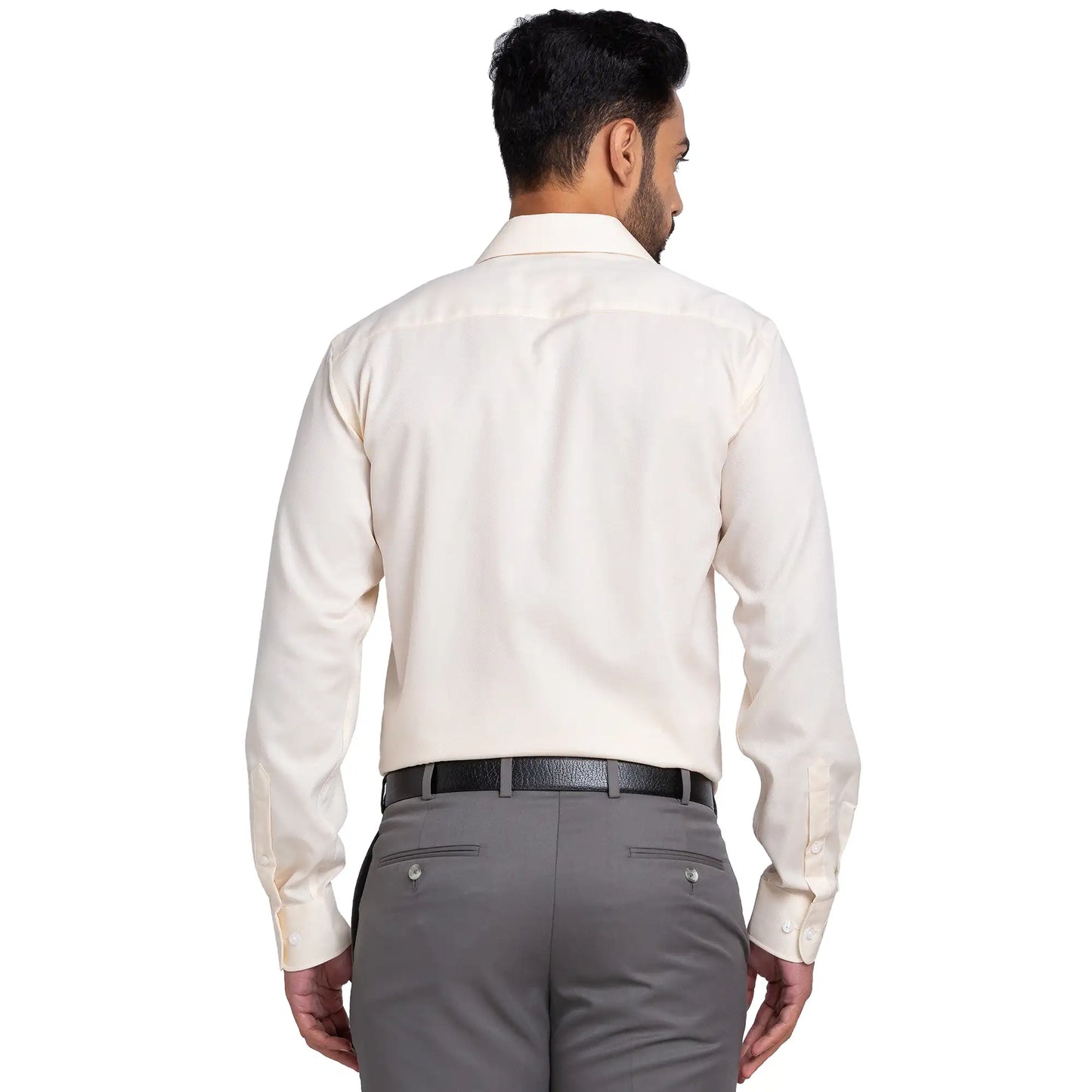 Park Avenue Men Blue Structure Regular Fit Cotton Full Sleeve Ainsley Neck Shirt