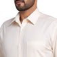 Park Avenue Men Blue Structure Regular Fit Cotton Full Sleeve Ainsley Neck Shirt