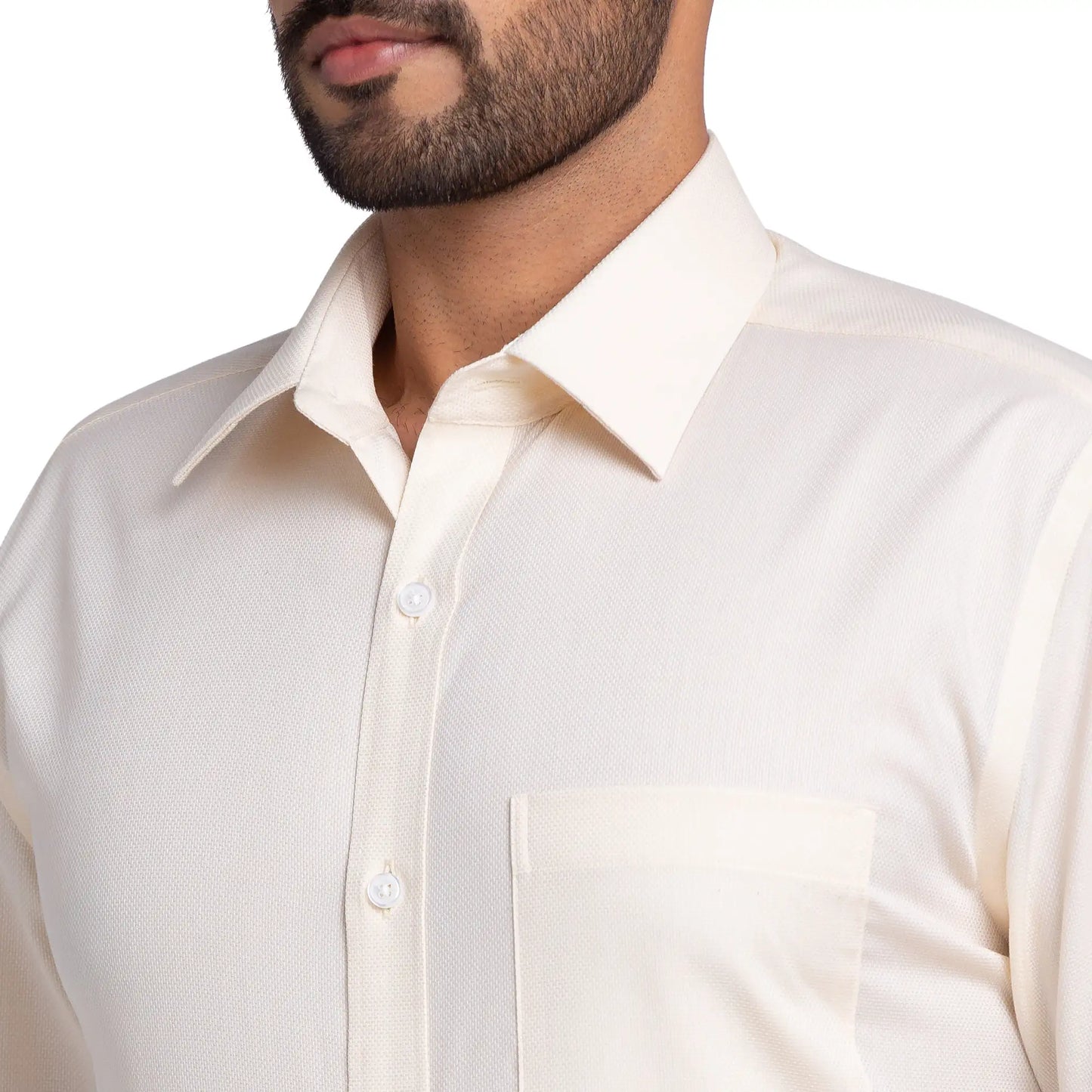 Park Avenue Men Blue Structure Regular Fit Cotton Full Sleeve Ainsley Neck Shirt