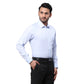 Park Avenue Men Blue Structure Regular Fit Cotton Full Sleeve Ainsley Collar Shirt