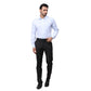 Park Avenue Men Blue Structure Regular Fit Cotton Full Sleeve Ainsley Collar Shirt