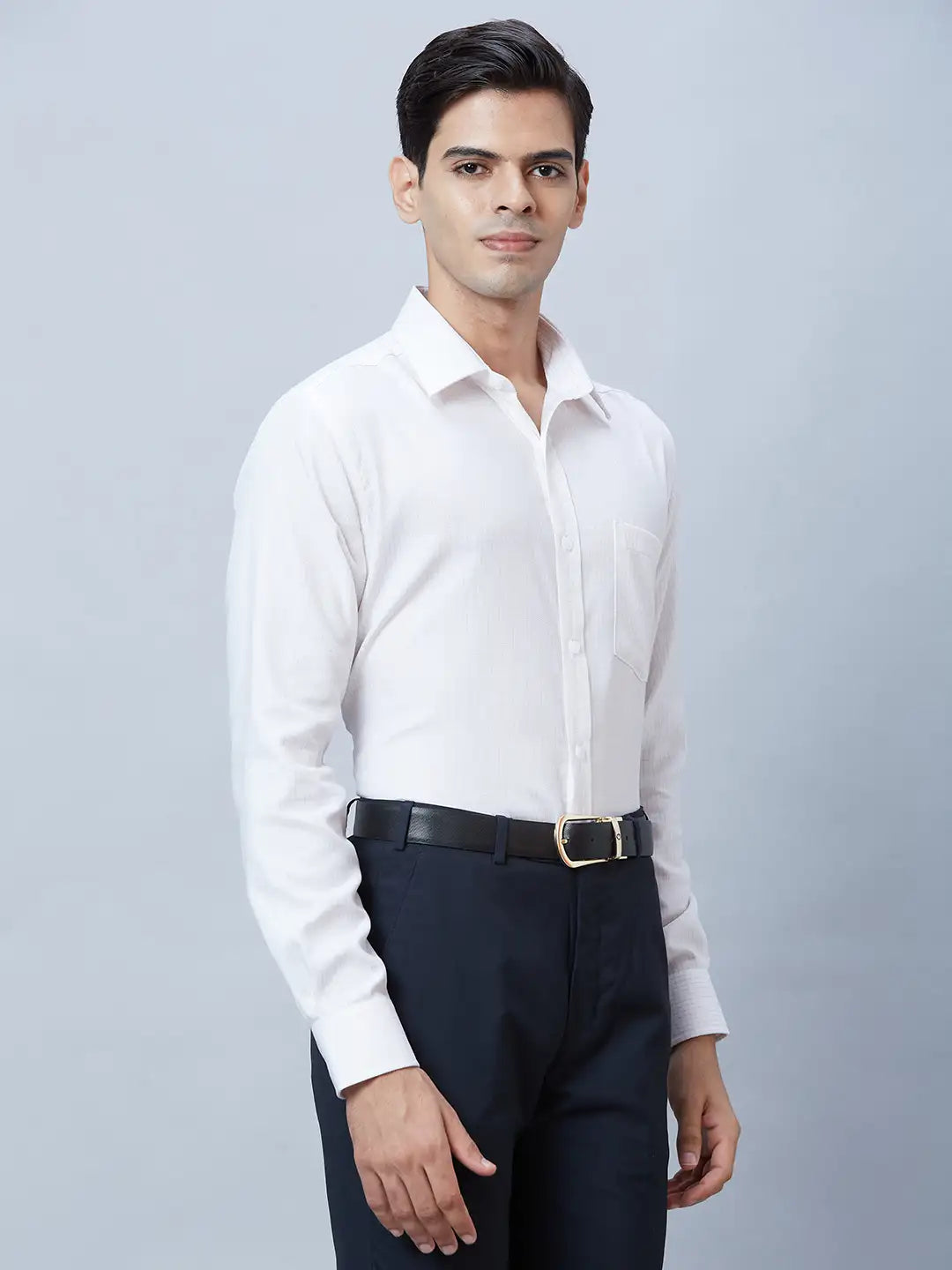 Men Regular Fit Brown Shirt