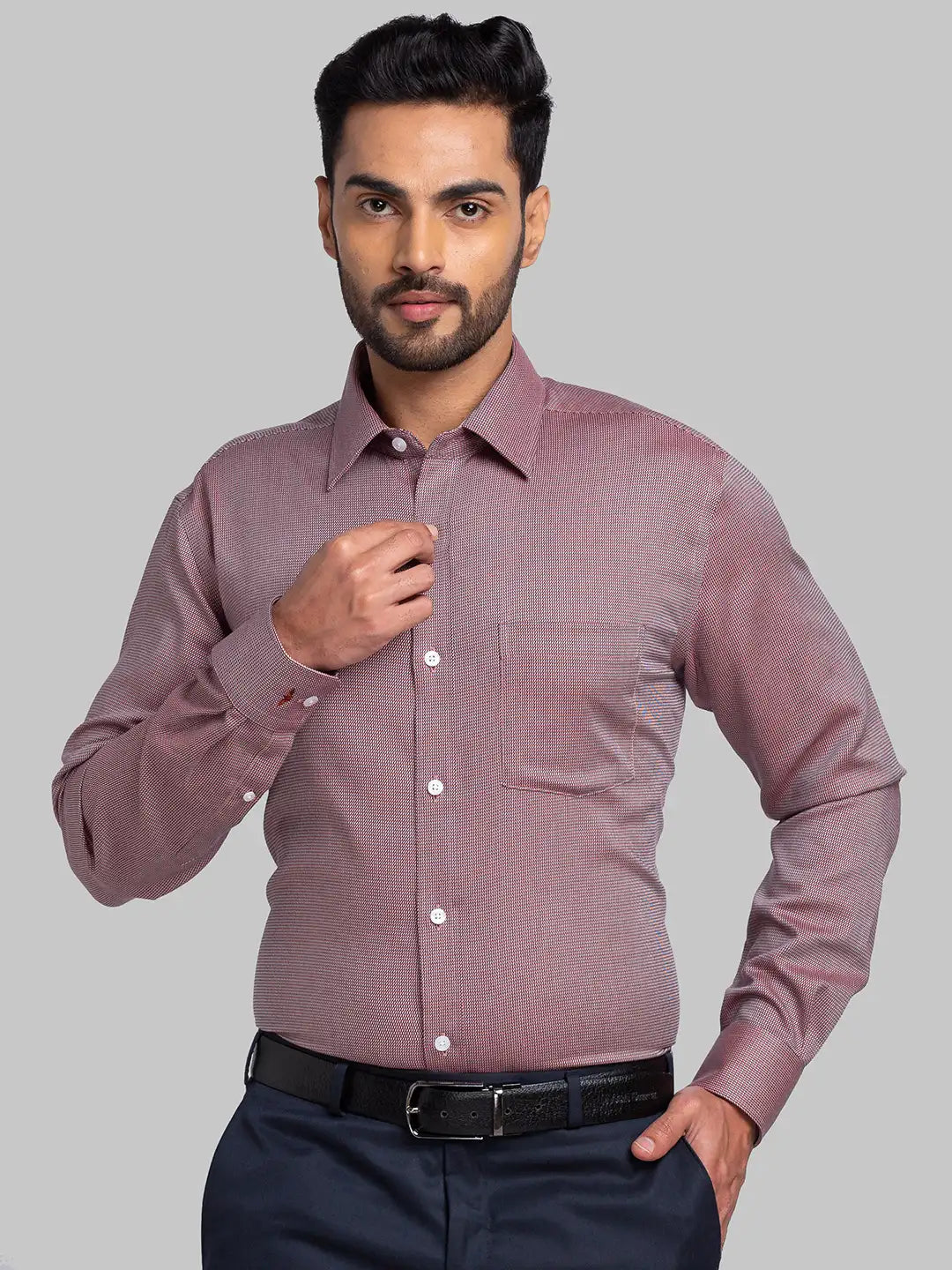 Men Regular Fit Blue Shirt