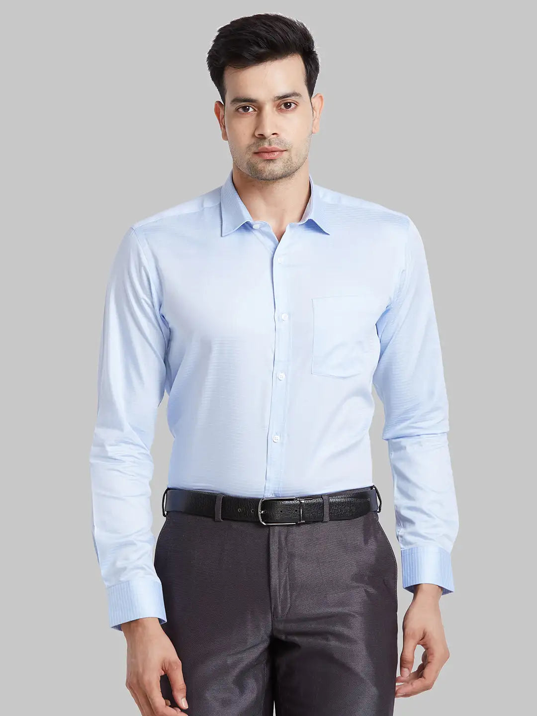 Park Avenue Men Red Checks Regular Fit Cotton Full Sleeve Ainsley Neck Shirt
