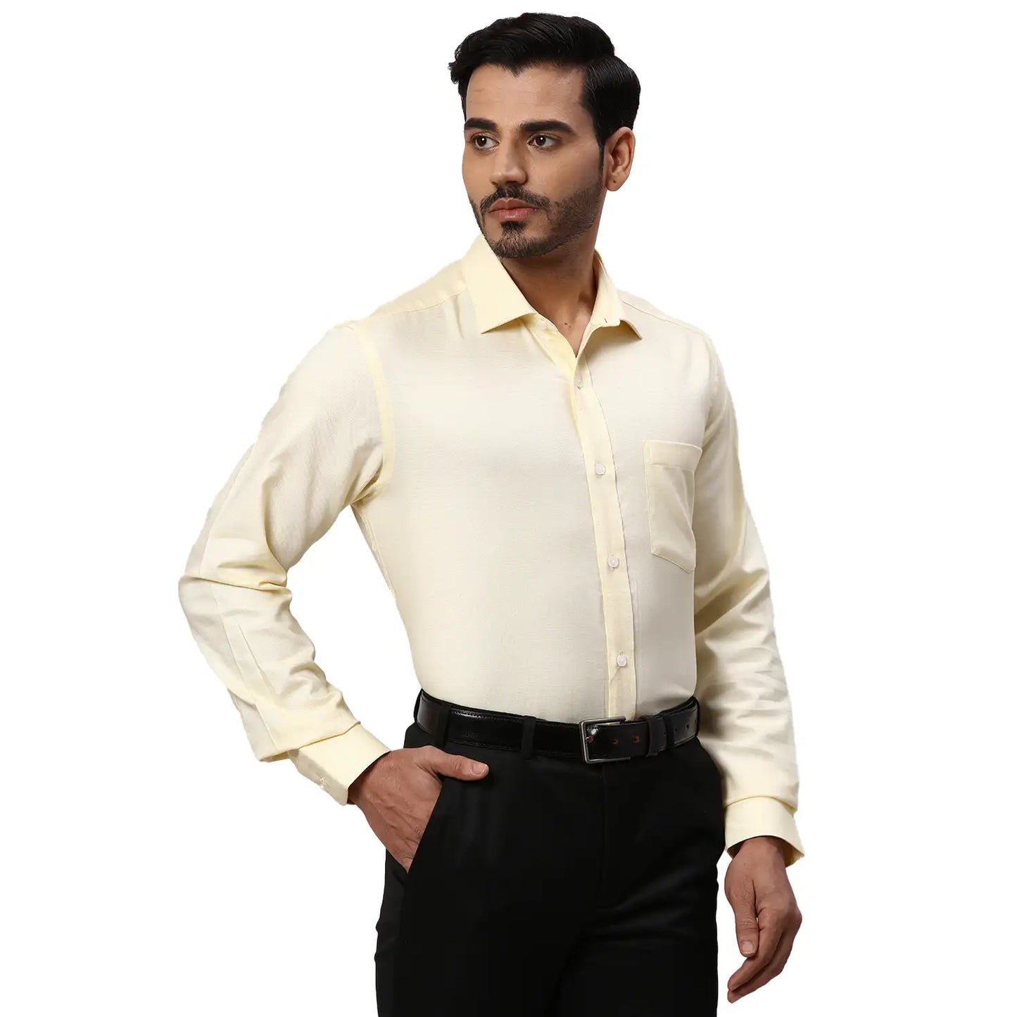 Park Avenue Men Brown Checks Regular Fit Cotton Half Sleeve Ainsley Collar Shirt