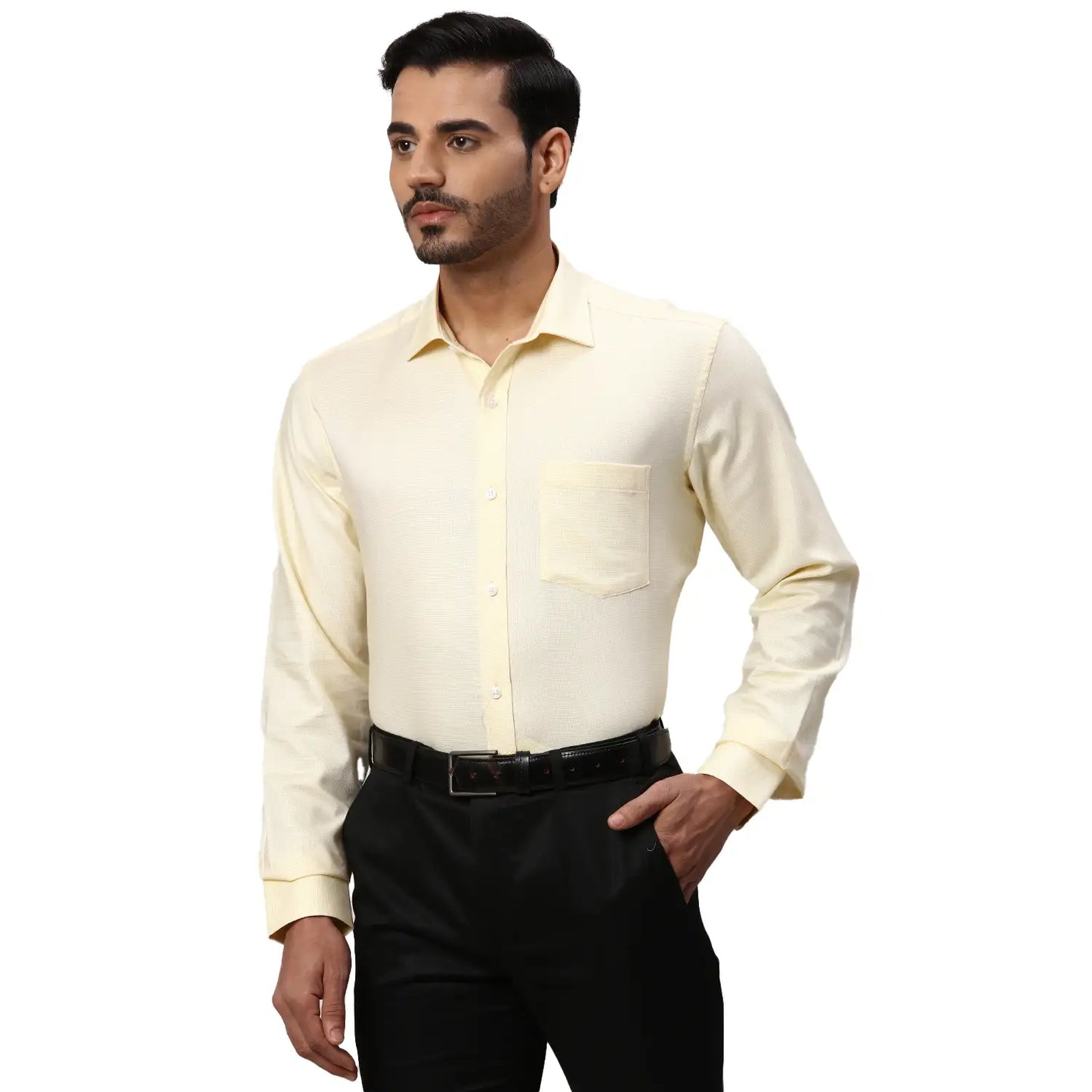 Park Avenue Men Brown Checks Regular Fit Cotton Half Sleeve Ainsley Collar Shirt