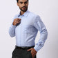Park Avenue Regular Fit Self Design Medium Violet Shirt