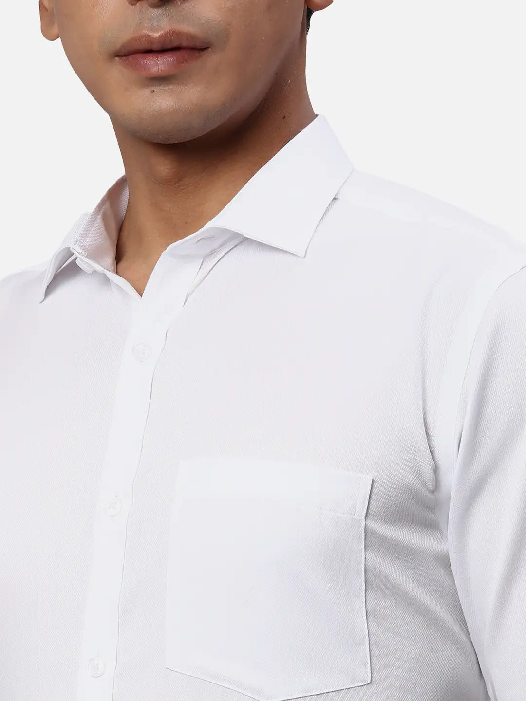 Park Avenue Regular Fit Self Design Medium Grey Shirt