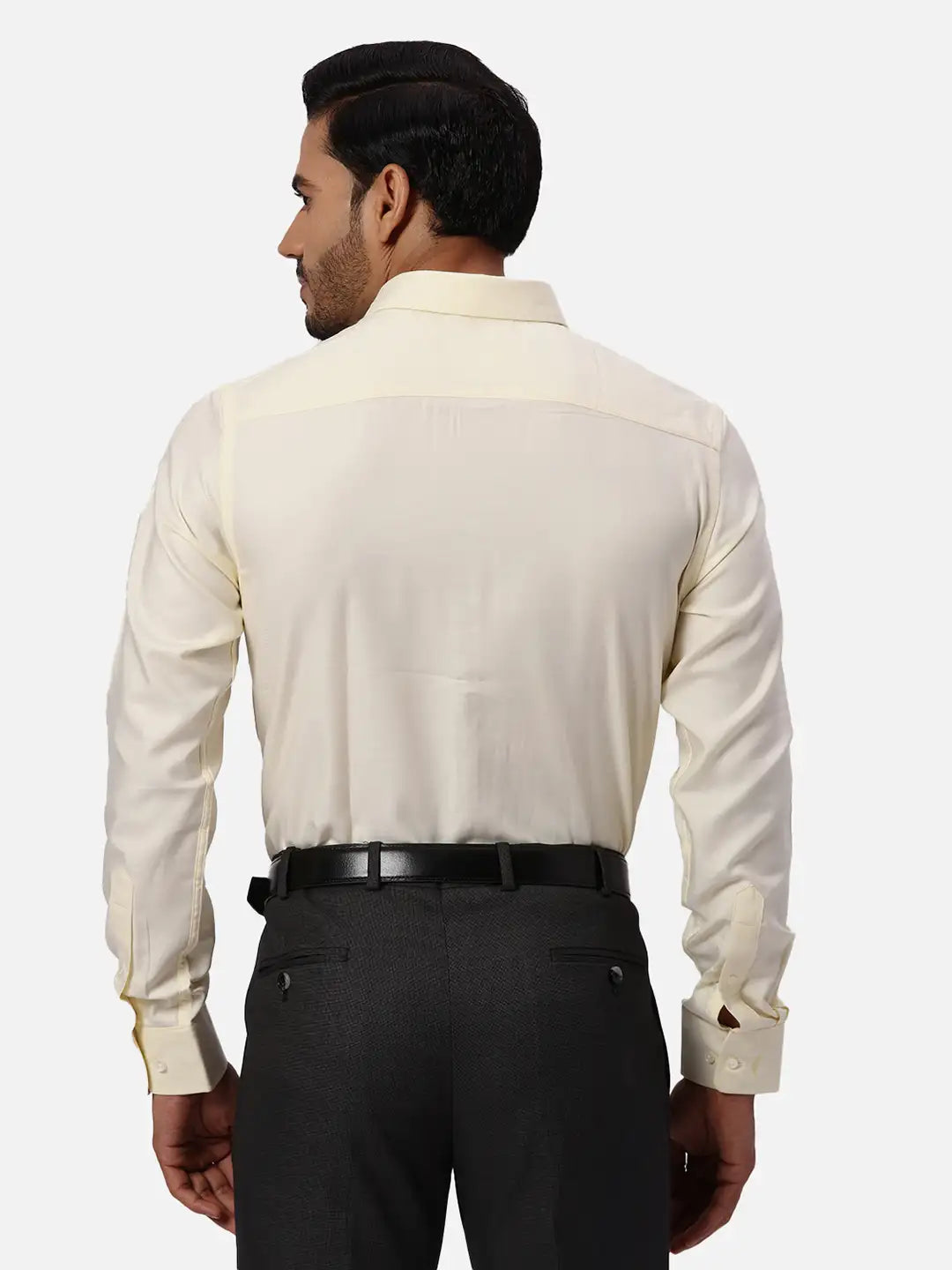 Park Avenue Regular Fit Self Design Medium Petrol Shirt