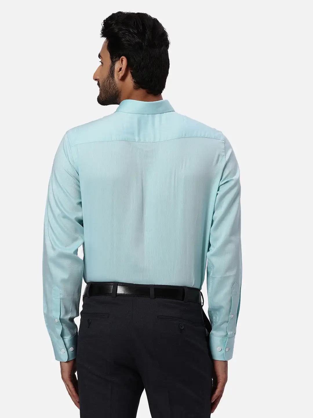 Park Avenue Regular Fit Self Design White Shirt