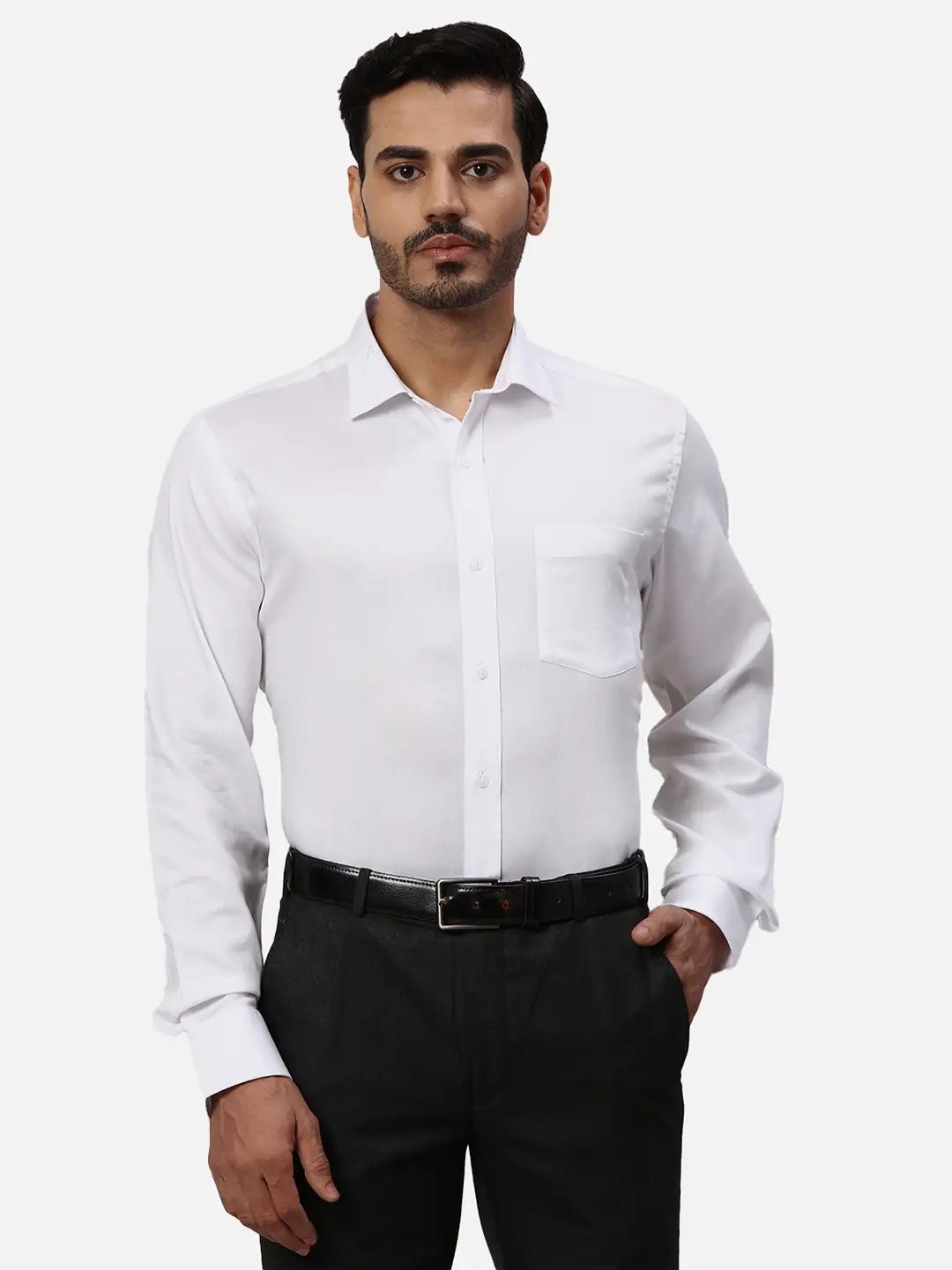 Park Avenue Regular Fit Solid Medium Fawn Shirt