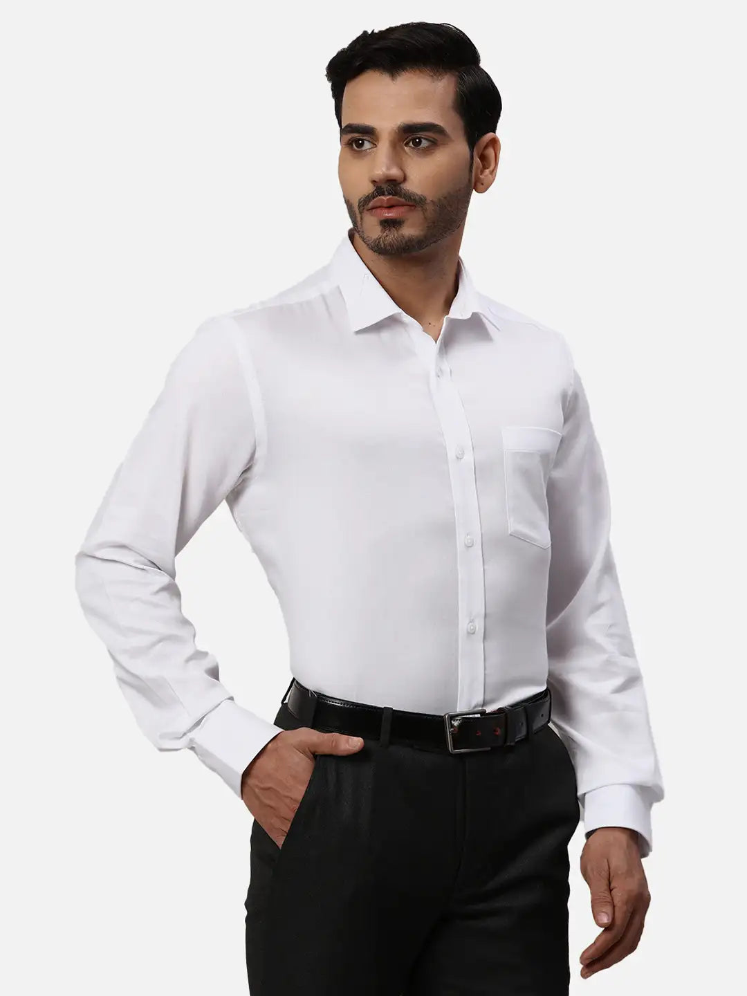 Park Avenue Regular Fit Solid Medium Fawn Shirt