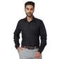 Park Avenue Men Blue Structure Regular Fit Cotton Blend Full Sleeve Ainsley Collar Shirt