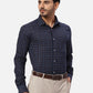 Park Avenue Regular Fit Checkered Medium Violet Shirt