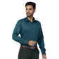 Park Avenue Men Blue Checks Regular Fit Cotton Full Sleeve Ainsley Collar Shirt