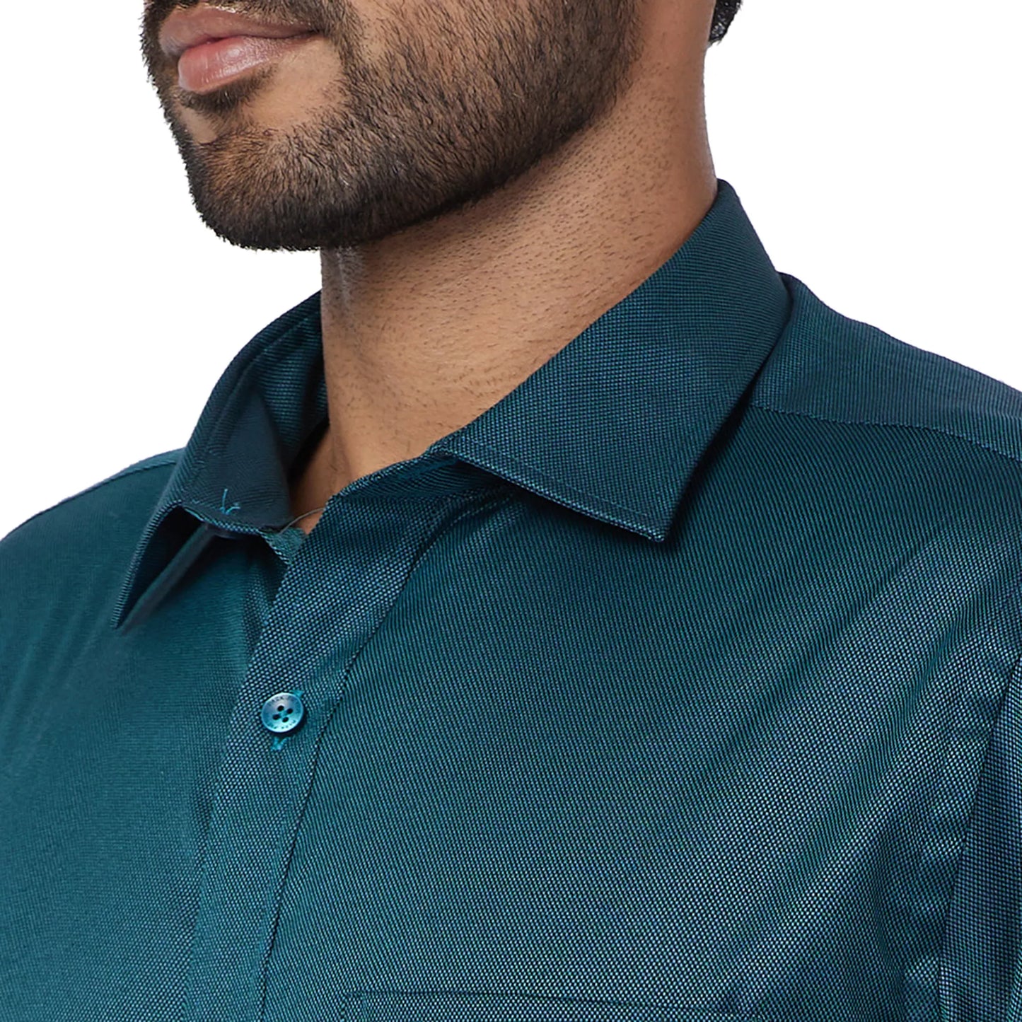 Park Avenue Men Blue Checks Regular Fit Cotton Full Sleeve Ainsley Collar Shirt