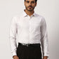 Park Avenue Regular Fit Self Design White Shirt