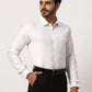 Park Avenue Regular Fit Self Design White Shirt