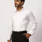 Park Avenue Regular Fit Self Design White Shirt