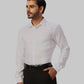 Park Avenue Regular Fit Self Design Medium Blue Shirt