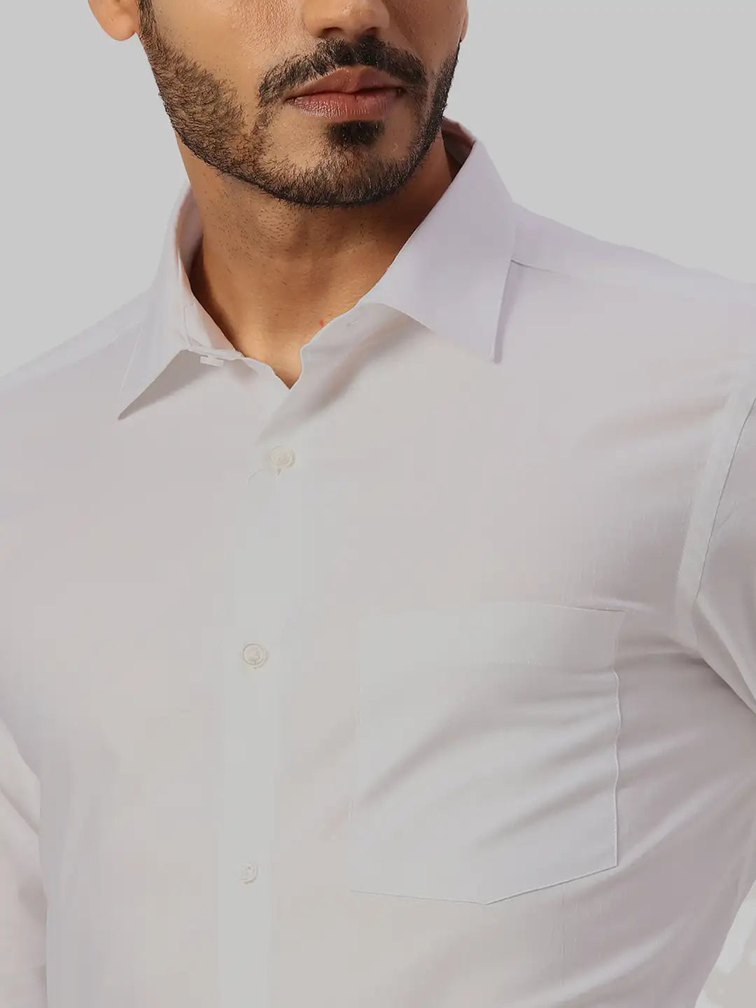 Park Avenue Regular Fit Self Design Medium Blue Shirt