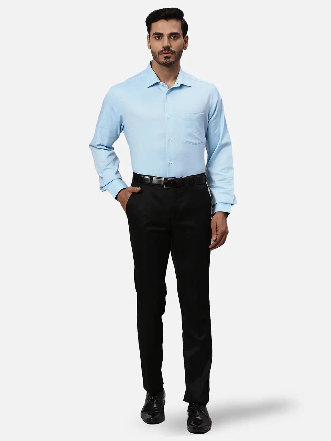 Park Avenue Regular Fit Self Design Light Fawn Shirt