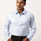 Park Avenue Regular Fit Checkered Light Blue Shirt