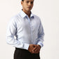 Park Avenue Regular Fit Checkered Light Blue Shirt