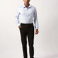 Park Avenue Regular Fit Checkered Light Blue Shirt