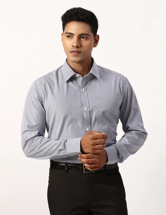 Park Avenue Regular Fit Checkered Light Green Shirt