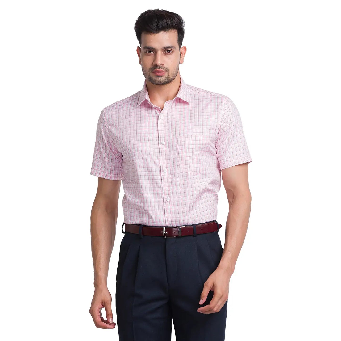 Men Slim Fit Blue Shirt