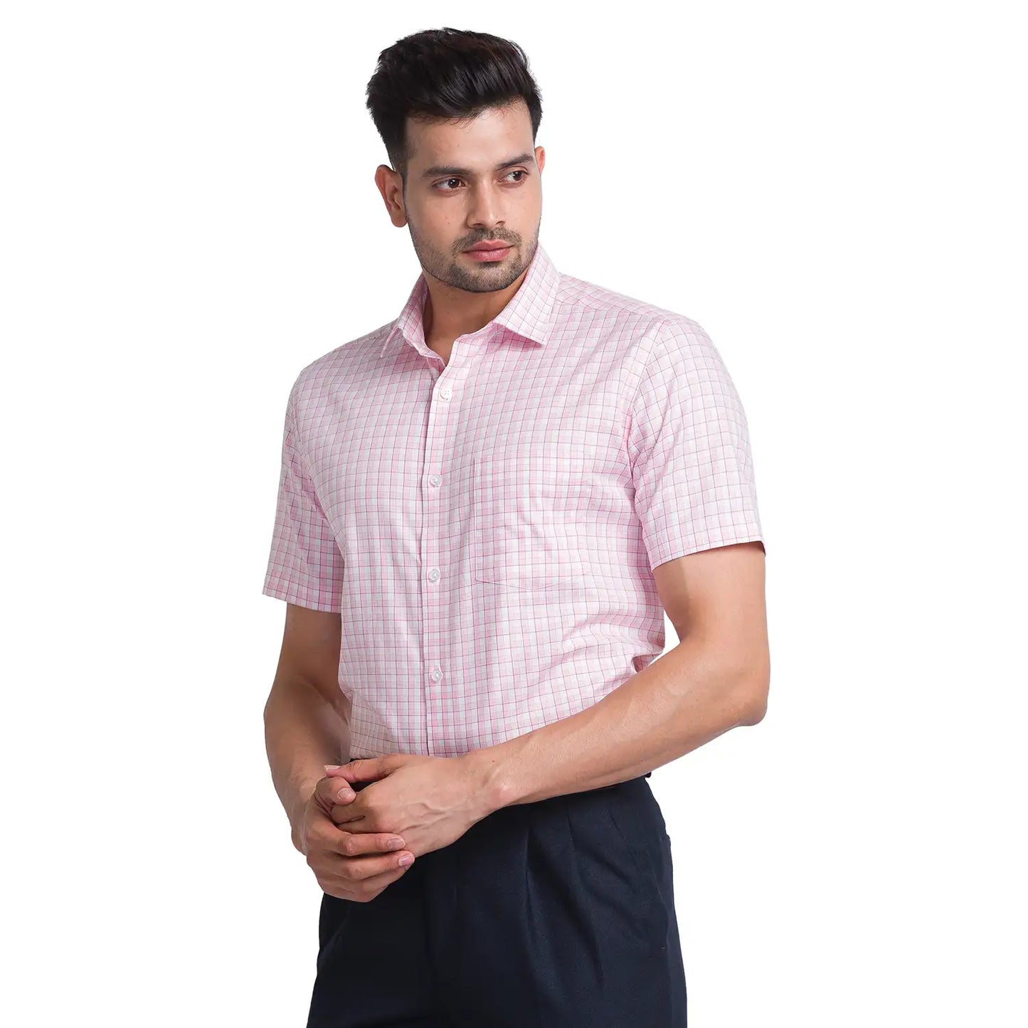 Men Slim Fit Blue Shirt