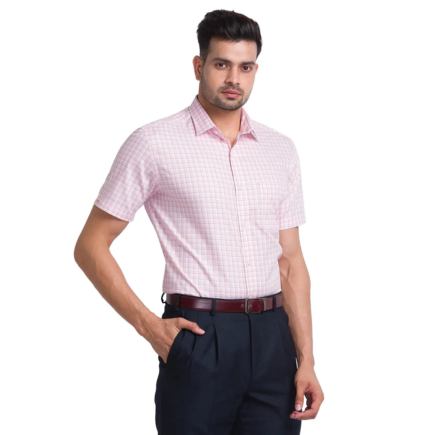 Men Slim Fit Blue Shirt