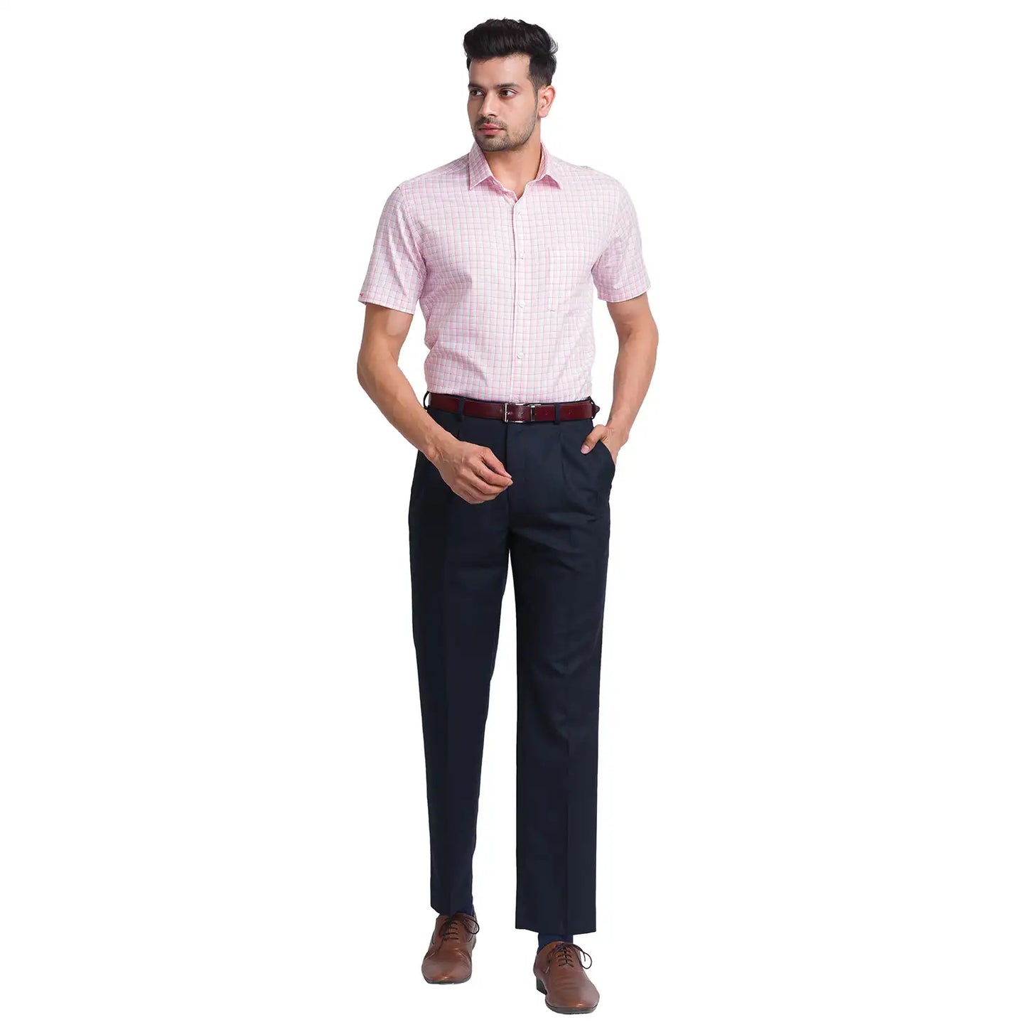 Men Slim Fit Blue Shirt