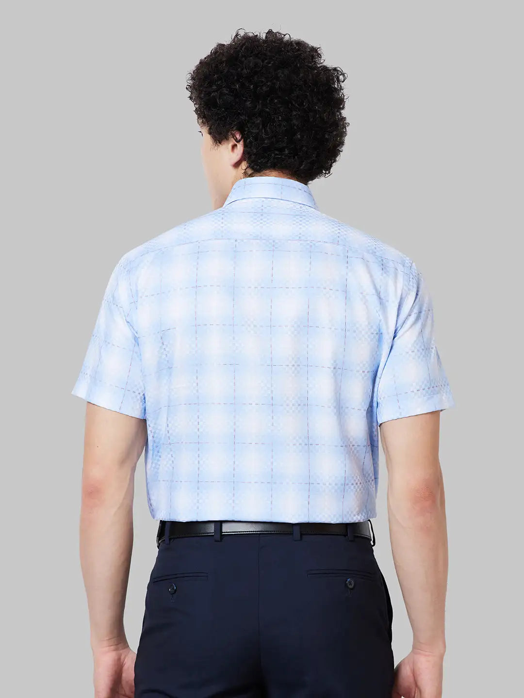 Men Regular Fit Blue Shirt