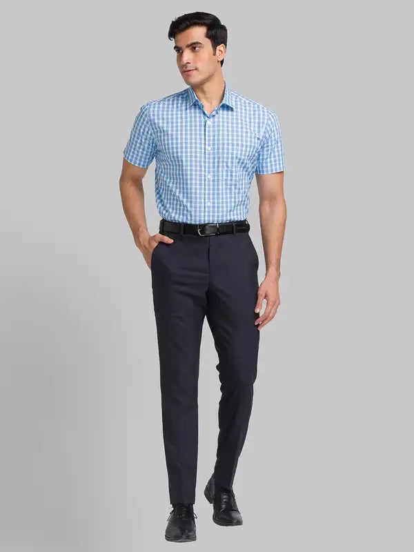 Men Regular Fit Blue Shirt