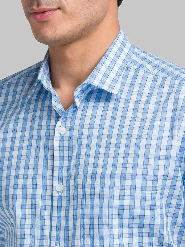 Men Regular Fit Blue Shirt