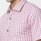 Park Avenue Men Blue Solid Regular Fit Modal Blend Half Sleeve Ainsley Collar Shirt