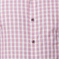 Park Avenue Men Blue Solid Regular Fit Modal Blend Half Sleeve Ainsley Collar Shirt