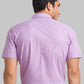 Men White Regular Fit Plain  Cotton Half Sleeve Ainsley Collar Shirts