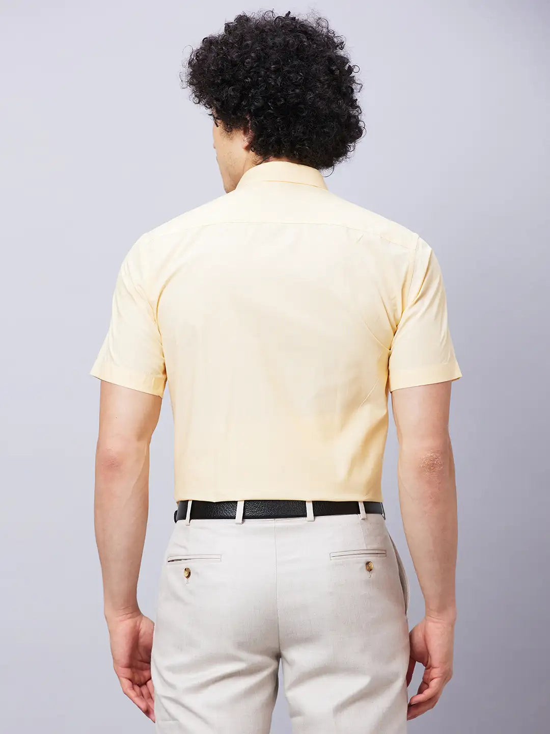 park avenue Men Fawn Structure Slim Fit Cotton Shirts