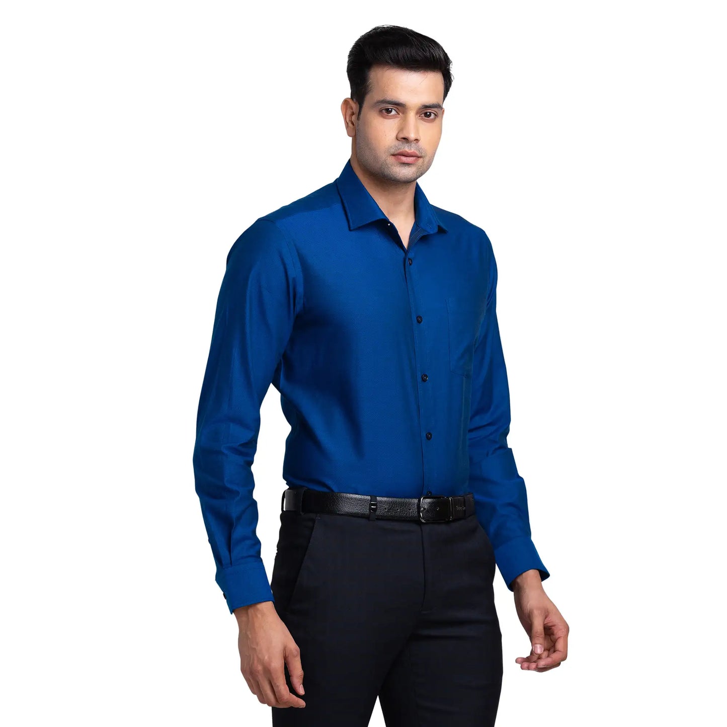 Park Avenue Men Grey Checks Regular Fit Cotton Half Sleeve Ainsley Collar Shirt