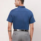 Park Avenue Men Red Solid Regular Fit Cotton Half Sleeve Cutaway Collar Shirt