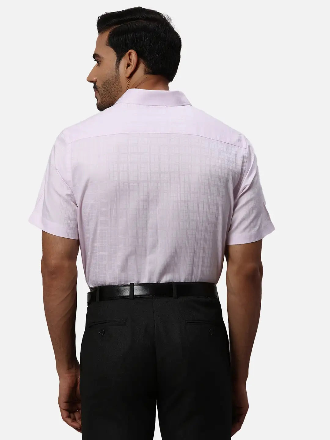 Park Avenue Regular Fit Solid Medium Violet Shirt