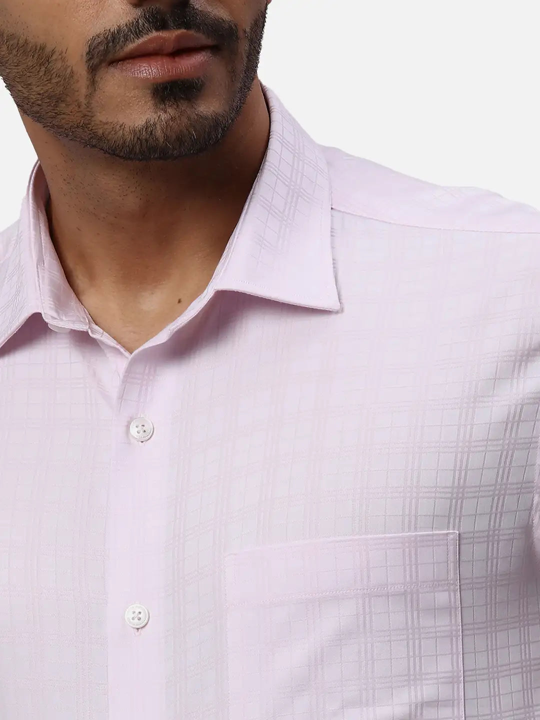 Park Avenue Regular Fit Solid Medium Violet Shirt