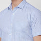 Park Avenue Men Grey Checks Regular Fit Cotton Half Sleeve Ainsley Collar Shirt