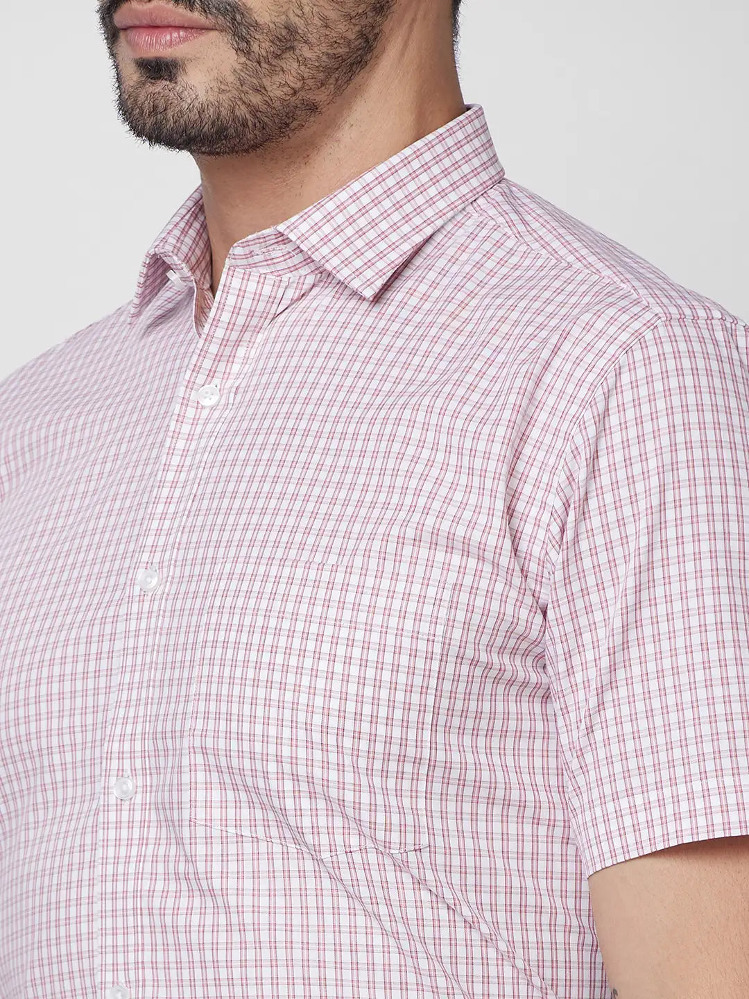 Park Avenue Men Blue Print Slim Fit Cotton Shirt