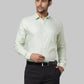Park Avenue Men Petrol Structure Slim Fit Polyester Blend Shirt